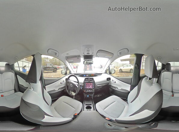 JTDKAMFUXM3146756 2021 TOYOTA PRIUS White Vista de la etiqueta del VIN