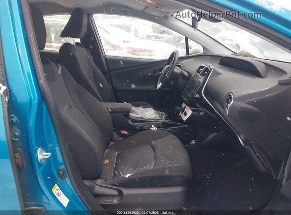 JTDKARFP9K3113249 2019 TOYOTA PRIUS PRIME Бирюзовый Вид салона спереди