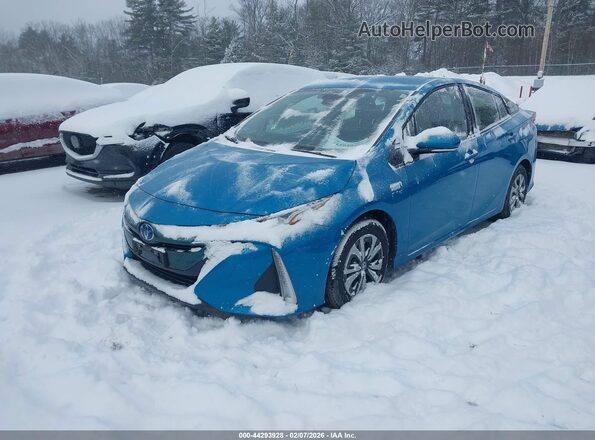 JTDKARFP9K3113249 2019 TOYOTA PRIUS PRIME Бирюзовый Передняя левая четверть