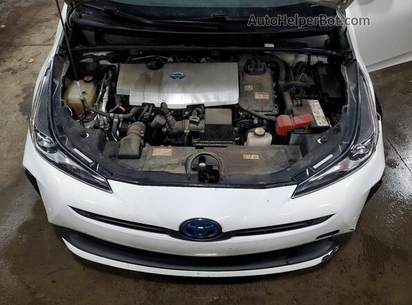 JTDKARFU4K3070686 2019 TOYOTA PRIUS Белый Вид подкапотного пространства