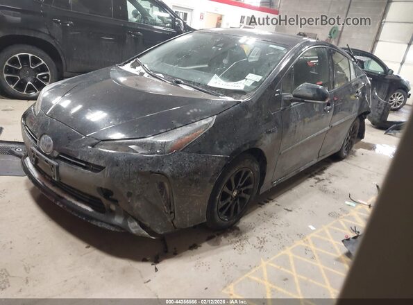 JTDL9MFUXN3037650 2022 TOYOTA PRIUS Black Առջևի ձախ երեք քառորդ տեսարան