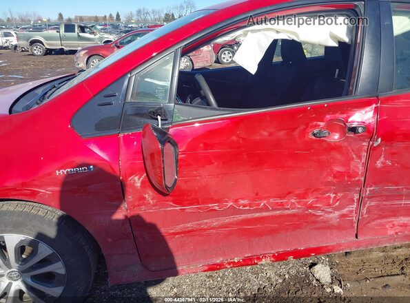 JTDL9RFU1L3018852 2020 TOYOTA LE Red Widok z przodu