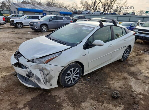 JTDL9RFU2K3005221 2019 TOYOTA PRIUS Белый Передняя левая четверть
