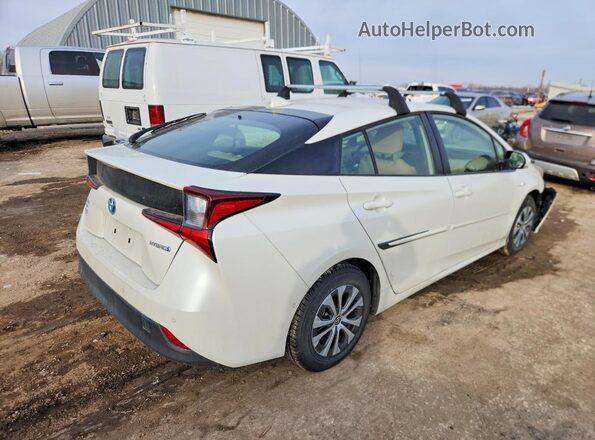 JTDL9RFU2K3005221 2019 TOYOTA PRIUS Белый Задняя правая четверть