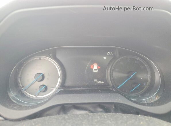 JTEAAAAH5MJ042865 2021 TOYOTA LE Красный Вид щитка приборов