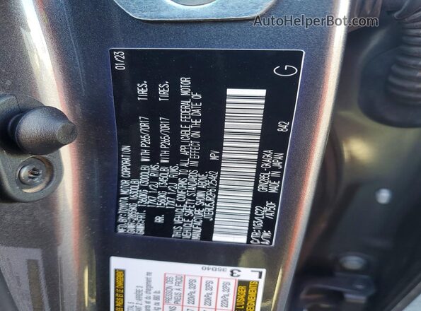JTERU5JR2P6125462 2023 TOYOTA 4RUNNER Gray Вид підкапотного простору