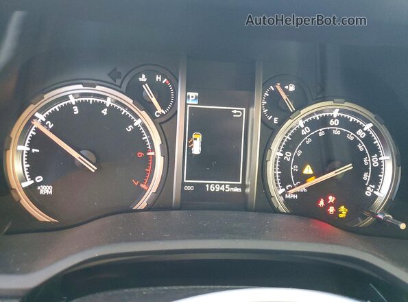 JTERU5JR8P6210340 2023 TOYOTA 4RUNNER Gray Widok zestawu wskaźników