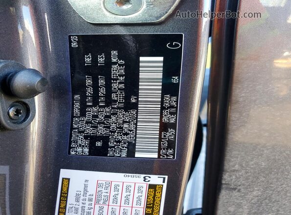 JTERU5JR8P6210340 2023 TOYOTA 4RUNNER Gray Widok naklejki z numerem VIN