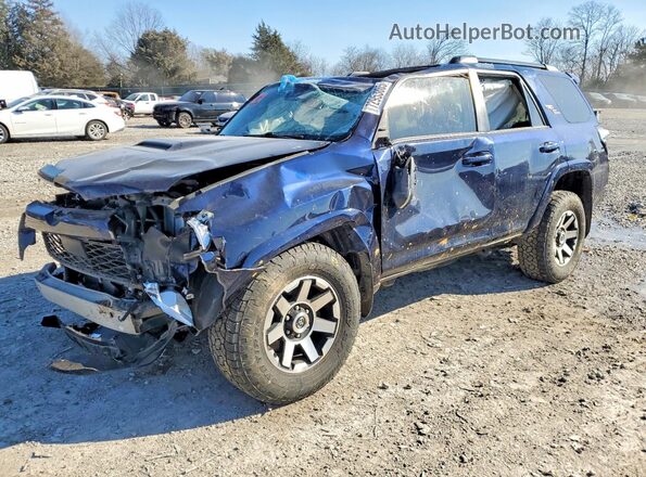 JTERU5JRXM5914766 2021 TOYOTA 4RUNNER Blue Vista tres cuartos delantera izquierda