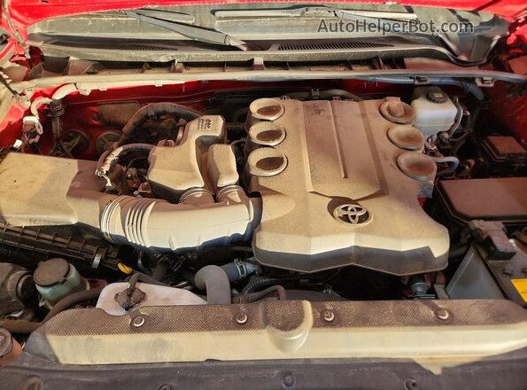 JTESU5JR9N6034073 2022 TOYOTA 4RUNNER Красный Вид подкапотного пространства