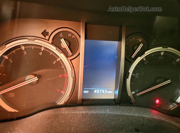 JTESU5JR9N6034073 2022 TOYOTA 4RUNNER Красный Вид щитка приборов