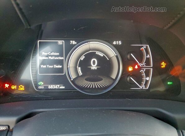 JTHB21B15K2014352 2019 LEXUS ES White Vista del cuadro de instrumentos