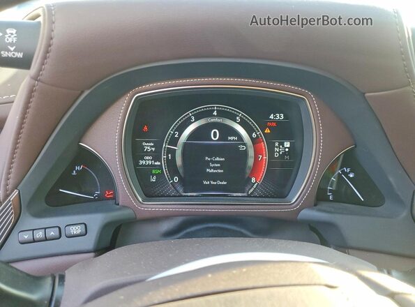 JTHB51FF8J5000651 2018 LEXUS LS Silver Widok zestawu wskaźników