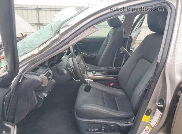 JTHBA1D20G5004259 2016 LEXUS IS Silver Widok wnętrza z przodu