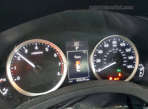 JTHBA1D20G5004259 2016 LEXUS IS Silver Widok zestawu wskaźników