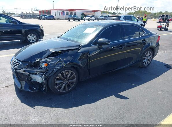 JTHBA1D23G5017264 2016 LEXUS IS 200T Черный Передняя левая четверть