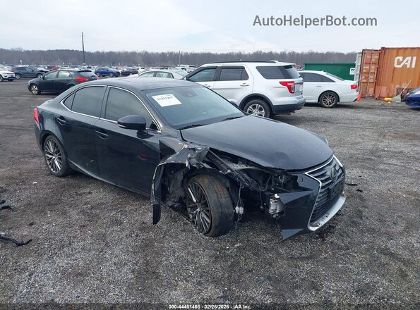 JTHBA1D27H5050771 2017 LEXUS IS 200T Black Delantero derecho