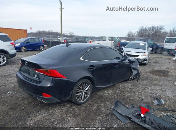 JTHBA1D27H5050771 2017 LEXUS IS 200T Black Trasero derecho