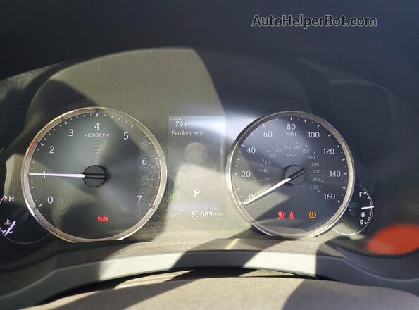 JTHBA1D27K5084118 2019 LEXUS IS Белый Вид щитка приборов