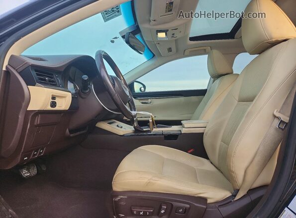 JTHBK1GGXG2211344 2016 LEXUS ES Black Widok wnętrza z przodu