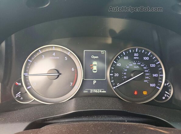 JTHBK1GGXG2211344 2016 LEXUS ES Black Widok zestawu wskaźników