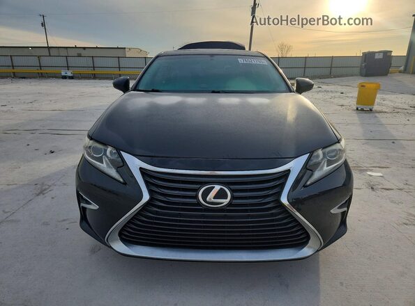 JTHBK1GGXG2211344 2016 LEXUS ES Black Widok z przodu