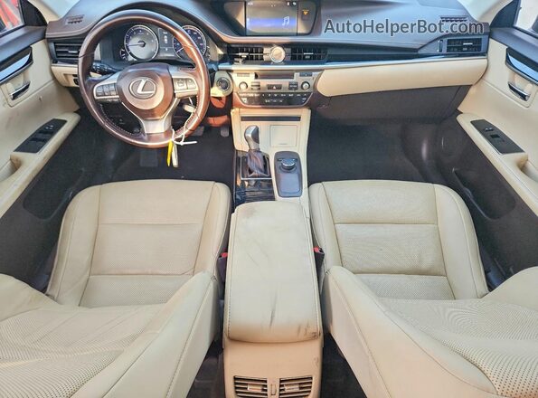 JTHBK1GGXG2211344 2016 LEXUS ES Black Widok deski rozdzielczej