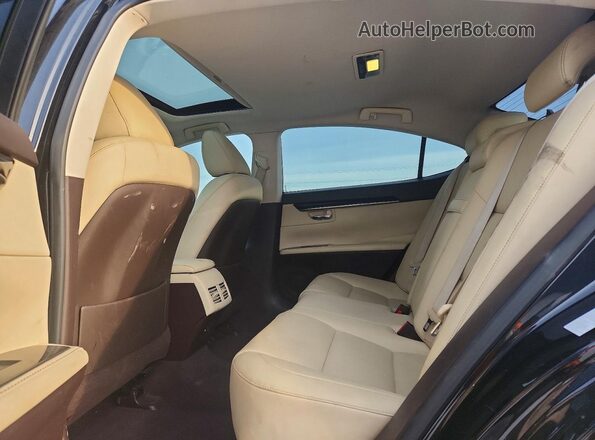 JTHBK1GGXG2211344 2016 LEXUS ES Black Widok tylnych siedzeń