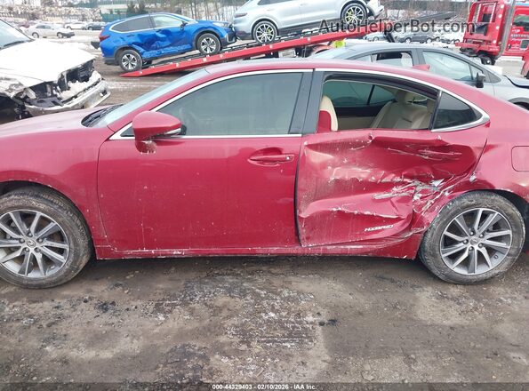 JTHBW1GG4J2190342 2018 LEXUS ES 300H Красный Панорамный вид салона 360°