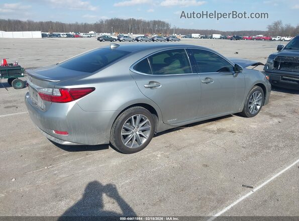 JTHBW1GG6H2134378 2017 LEXUS ES 300H Серебряный Задняя правая четверть