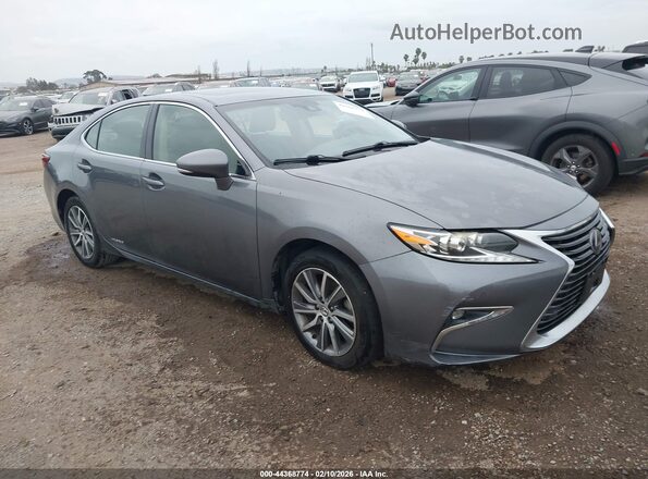 JTHBW1GG7G2120455 2016 LEXUS ES 300H Серый Передняя правая четверть