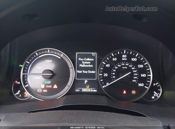 JTHBW1GG7G2120455 2016 LEXUS ES 300H Серый Вид задних сидений
