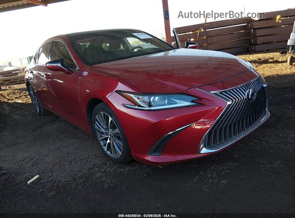 JTHBZ1B19K2003382 2019 LEXUS ES 350 Красный Передняя правая четверть