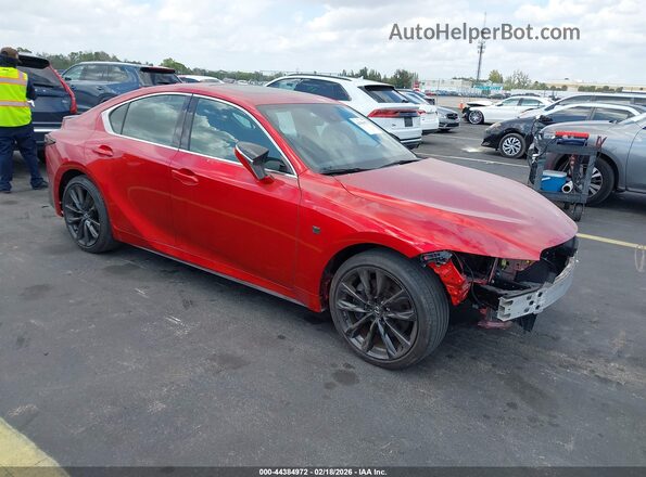 JTHBZ1B22R5078328 2024 LEXUS IS 350 Красный Передняя правая четверть