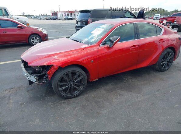 JTHBZ1B22R5078328 2024 LEXUS IS 350 Красный Передняя левая четверть