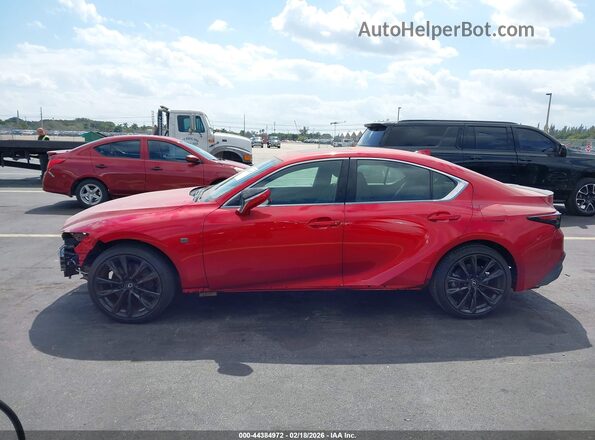 JTHBZ1B22R5078328 2024 LEXUS IS 350 Красный Вид задней части салона