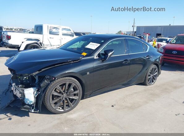 JTHBZ1B28R5075465 2024 LEXUS IS 350 Черный Передняя левая четверть