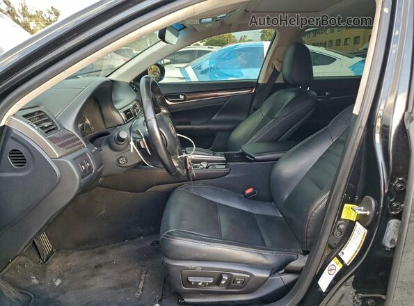 JTHBZ1BL2JA013872 2018 LEXUS GS Черный Вид салона спереди