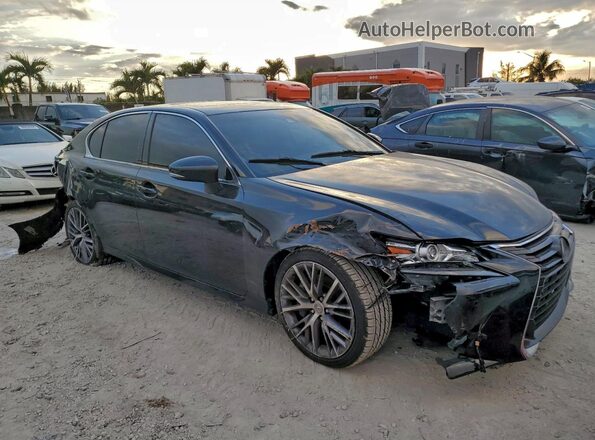 JTHBZ1BL2JA013872 2018 LEXUS GS Черный Передняя правая четверть