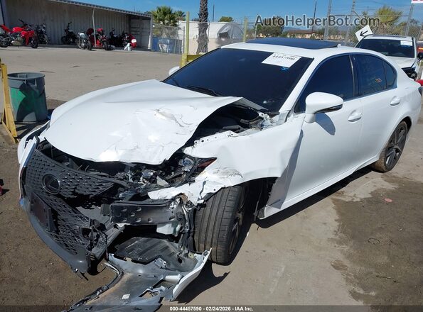 JTHBZ1BL7JA016122 2018 LEXUS GS 350 Белый Передняя левая четверть