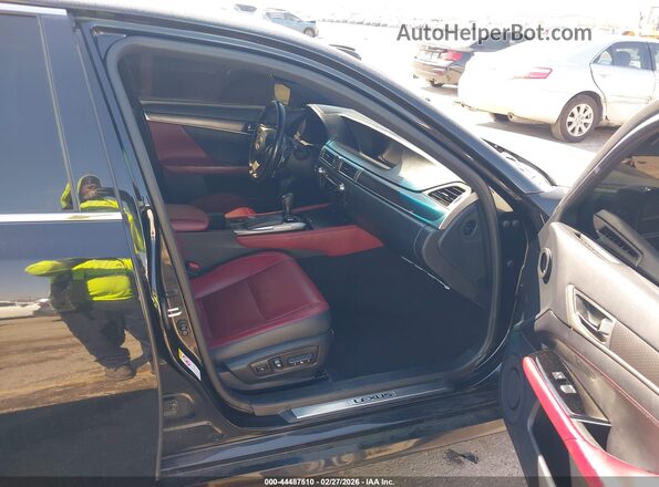 JTHBZ1BL9GA000383 2016 LEXUS GS 350 Черный Вид салона спереди