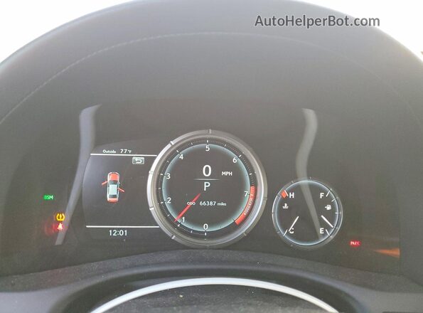 JTHBZ1BLXKA018173 2019 LEXUS GS White Instrument cluster view