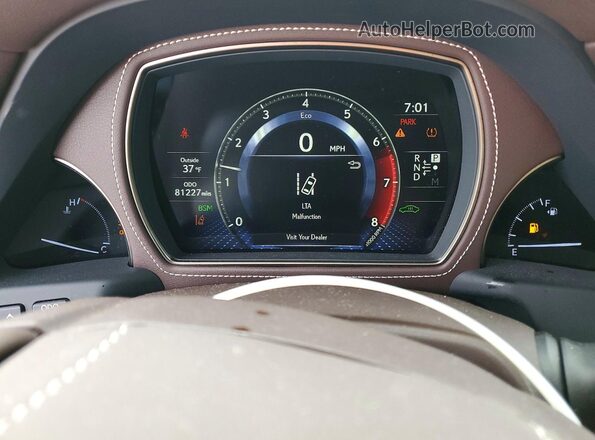 JTHC51FF8K5005886 2019 LEXUS LS Белый Вид щитка приборов