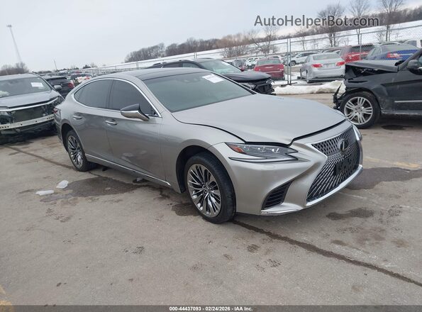 JTHC5LFF4J5001196 2018 LEXUS LS 500 Серебряный Передняя правая четверть