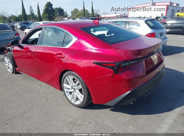 JTHCA1D27M5111583 2021 LEXUS IS 300 Red Tył lewy