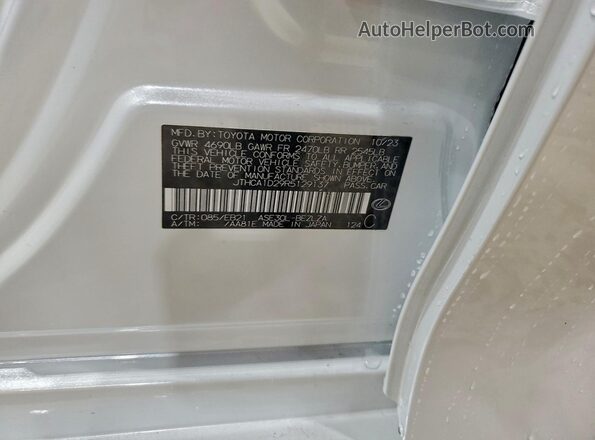 JTHCA1D29R5129137 2024 LEXUS IS White Vista del compartimento del motor