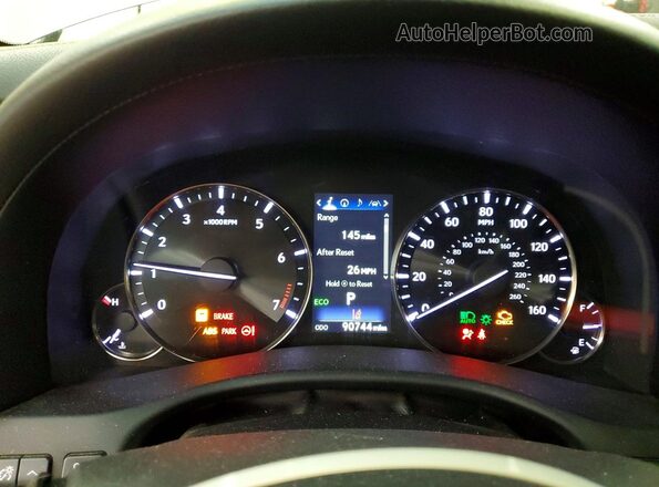 JTHCZ1BL2HA007326 2017 LEXUS GS Серебряный Вид щитка приборов