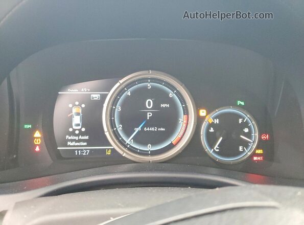JTHCZ1BL8JA010205 2018 LEXUS GS Silver Widok zestawu wskaźników