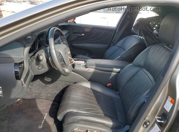 JTHD51FFXM5013074 2021 LEXUS LS Черный Вид салона спереди