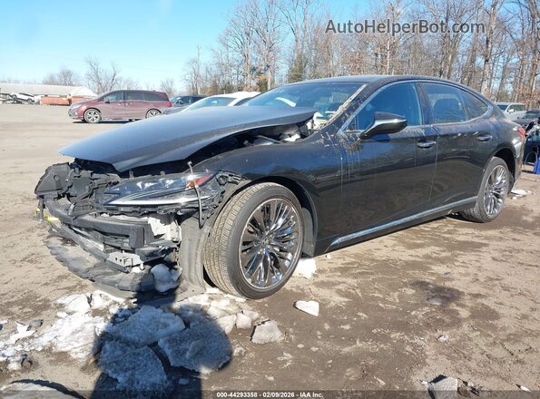 JTHD51GF2L5008027 2020 LEXUS LS 500 Черный Передняя левая четверть
